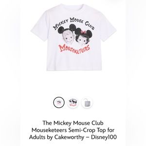 The Mickey Mouse Club Mouseketeers Semi-Crop Top for Adults by Cakeworthy